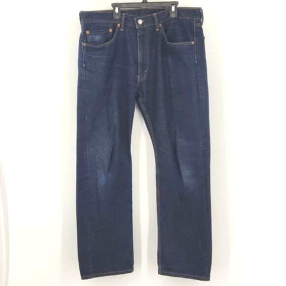 Levi's 505 Jeans Mens Size 36x30 Straight Leg Faded Distressed Everyday Normcore - Picture 1 of 7